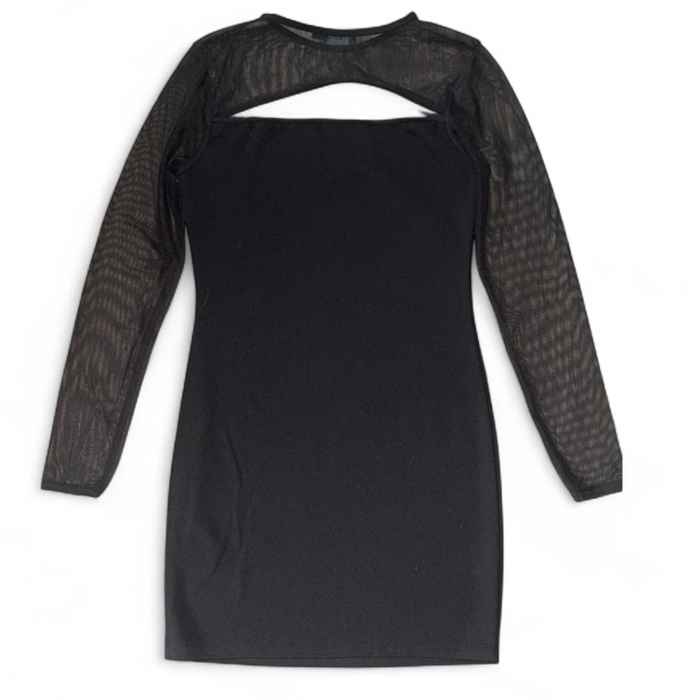 PrettyLittleThing Black Long Sleeve Dress, women's size 8 - Picture 7 of 7
